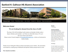 Tablet Screenshot of calhounalumni.com